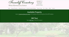 Desktop Screenshot of ferncliffcemetery.com